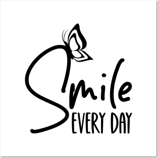 Smile Every Day Shirt, Kindness Tee, Positive Quotes T-Shirt, Inspirational Tee, Self Love Shirt, Inspirational Gift, Smile Every Day Gift Posters and Art